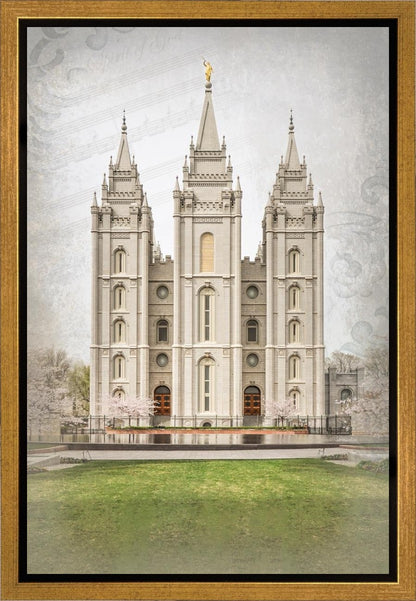 Salt Lake City Temple The Spirit Of God Gallery Wrap