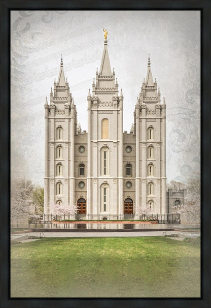 Salt Lake City Temple The Spirit Of God Gallery Wrap