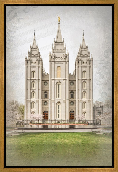 Salt Lake City Temple The Spirit Of God Gallery Wrap