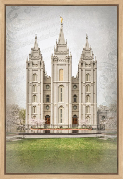 Salt Lake City Temple The Spirit Of God Gallery Wrap