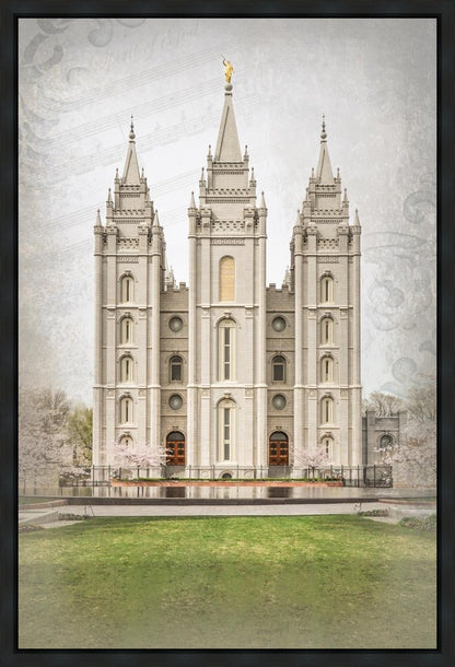 Salt Lake City Temple The Spirit Of God Gallery Wrap