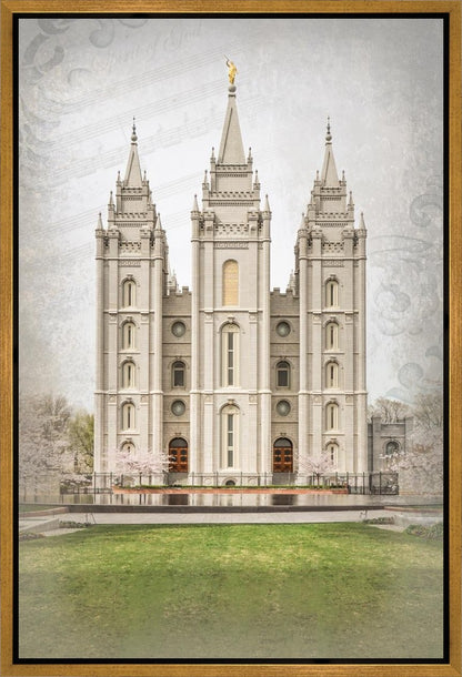 Salt Lake City Temple The Spirit Of God Gallery Wrap