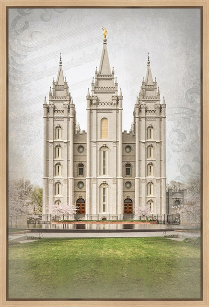 Salt Lake City Temple The Spirit Of God Gallery Wrap