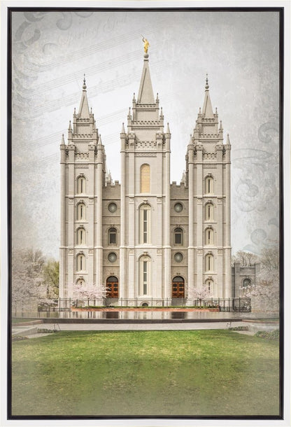 Salt Lake City Temple The Spirit Of God Gallery Wrap
