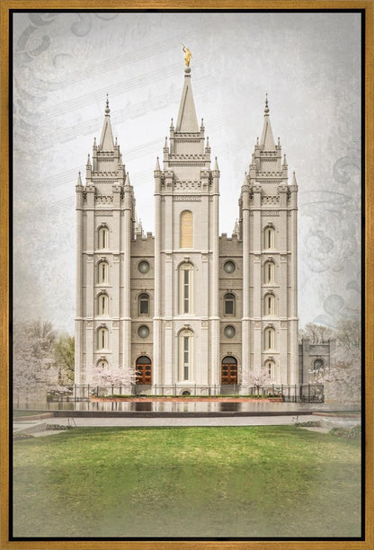 Salt Lake City Temple The Spirit Of God Gallery Wrap