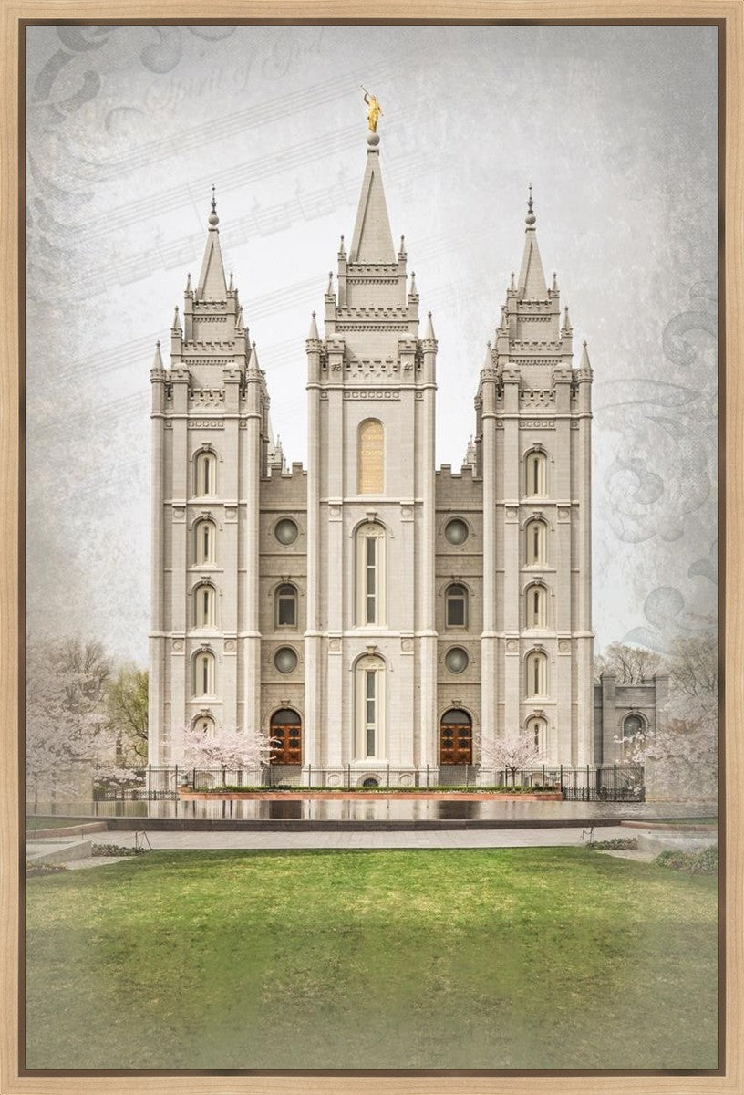 Salt Lake City Temple The Spirit Of God Gallery Wrap