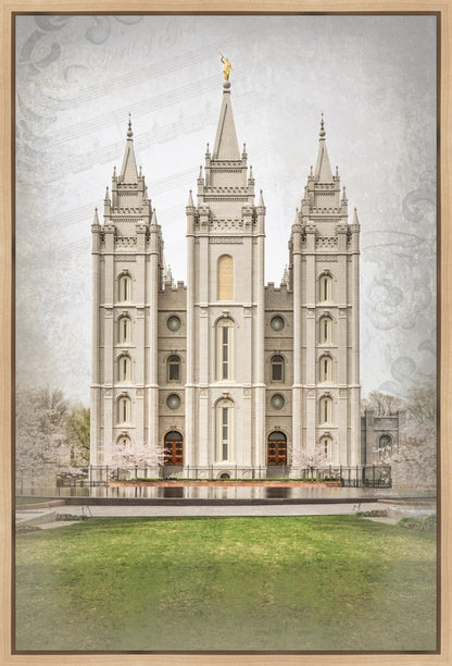 Salt Lake City Temple The Spirit Of God Gallery Wrap