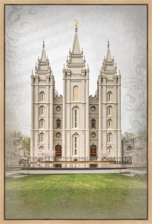 Salt Lake City Temple The Spirit Of God Gallery Wrap