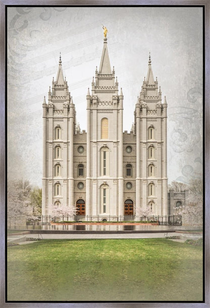Salt Lake City Temple The Spirit Of God Gallery Wrap