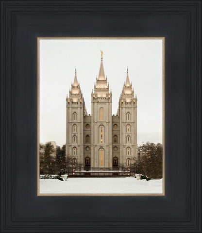 Salt Lake City Temple Warming Reflection