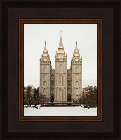 Salt Lake City Temple Warming Reflection