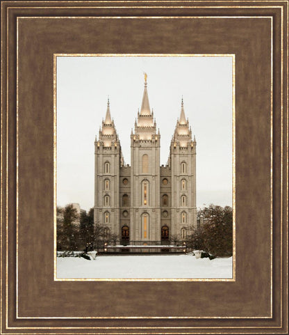 Salt Lake City Temple Warming Reflection