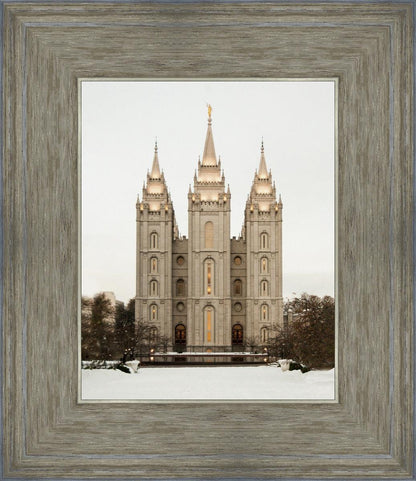 Salt Lake City Temple Warming Reflection