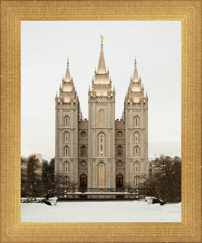 Salt Lake City Temple Warming Reflection