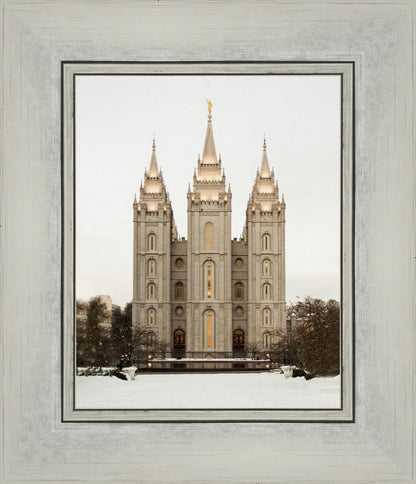Salt Lake City Temple Warming Reflection