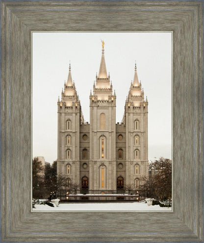 Salt Lake City Temple Warming Reflection