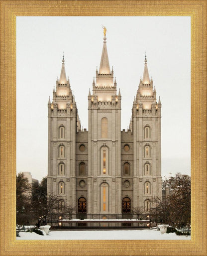 Salt Lake City Temple Warming Reflection