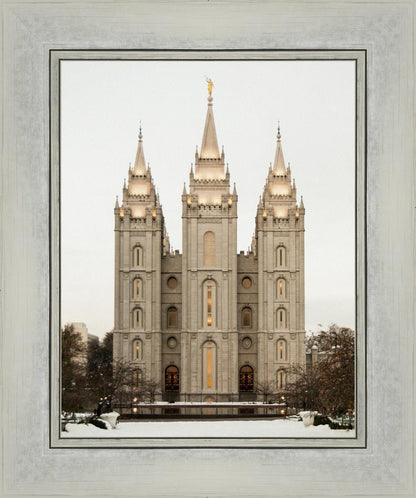 Salt Lake City Temple Warming Reflection