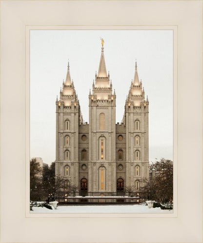 Salt Lake City Temple Warming Reflection