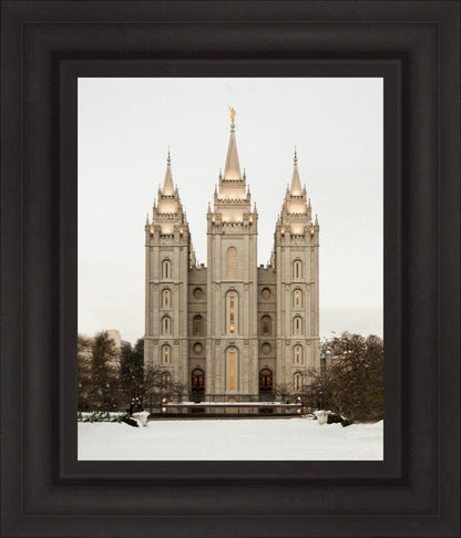 Salt Lake City Temple Warming Reflection
