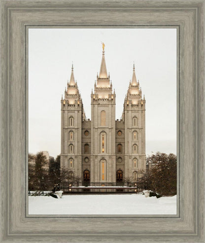 Salt Lake City Temple Warming Reflection