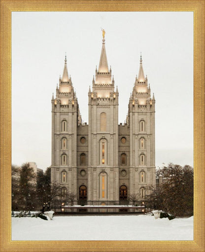 Salt Lake City Temple Warming Reflection