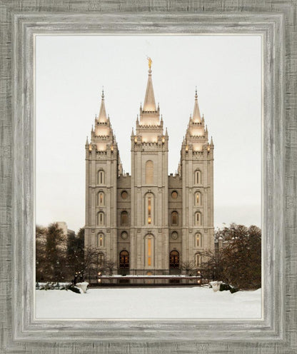 Salt Lake City Temple Warming Reflection