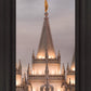 Salt Lake City Temple Rising Ramparts Vertical
