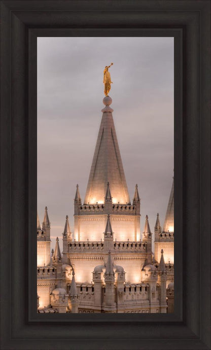 Salt Lake City Temple Rising Ramparts Vertical