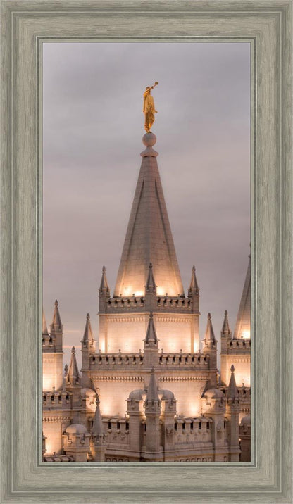 Salt Lake City Temple Rising Ramparts Vertical