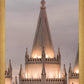 Salt Lake City Temple Rising Ramparts Vertical