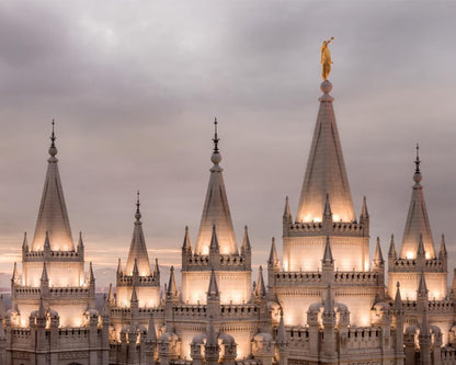 Salt Lake City Temple Rising Ramparts Gallery Wrap