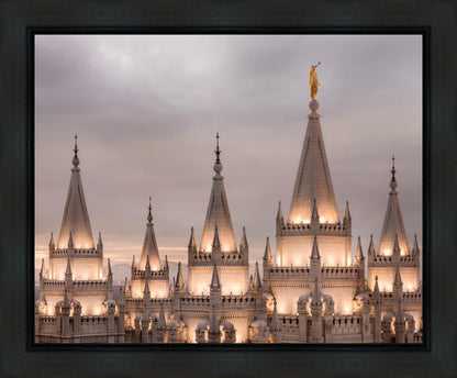 Salt Lake City Temple Rising Ramparts Gallery Wrap