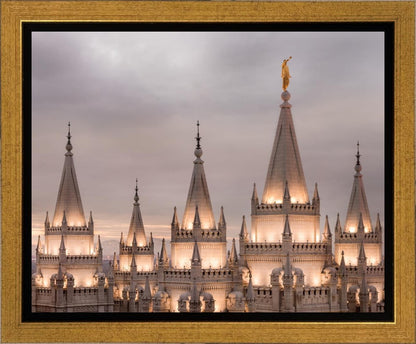 Salt Lake City Temple Rising Ramparts Gallery Wrap