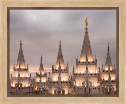 Salt Lake City Temple Rising Ramparts Gallery Wrap