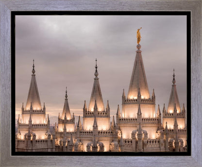 Salt Lake City Temple Rising Ramparts Gallery Wrap