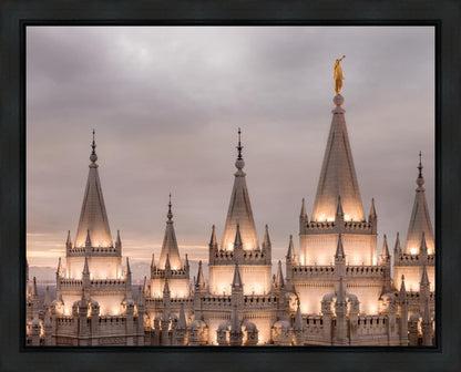 Salt Lake City Temple Rising Ramparts Gallery Wrap