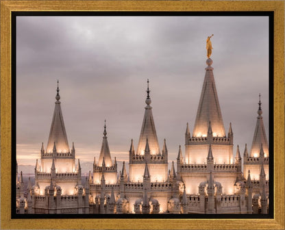 Salt Lake City Temple Rising Ramparts Gallery Wrap