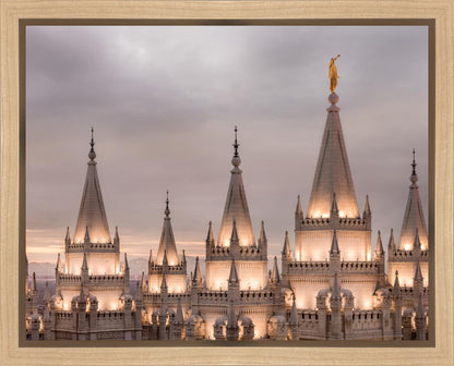 Salt Lake City Temple Rising Ramparts Gallery Wrap