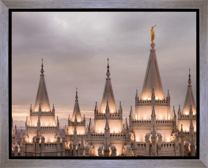 Salt Lake City Temple Rising Ramparts Gallery Wrap