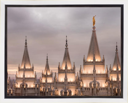 Salt Lake City Temple Rising Ramparts Gallery Wrap