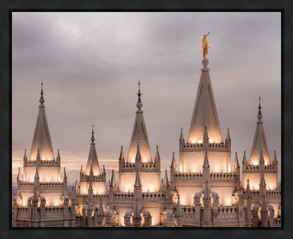 Salt Lake City Temple Rising Ramparts Gallery Wrap