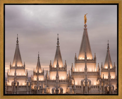 Salt Lake City Temple Rising Ramparts Gallery Wrap
