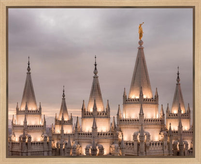 Salt Lake City Temple Rising Ramparts Gallery Wrap