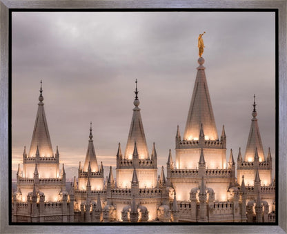 Salt Lake City Temple Rising Ramparts Gallery Wrap