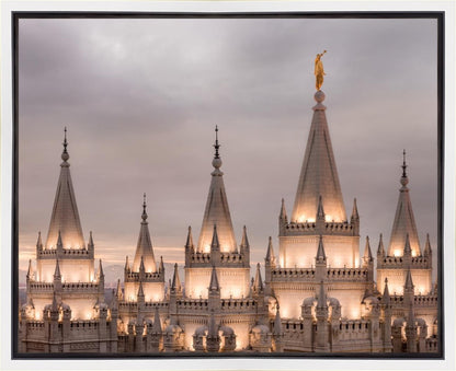 Salt Lake City Temple Rising Ramparts Gallery Wrap