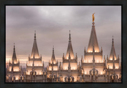 Salt Lake City Temple Rising Ramparts Gallery Wrap