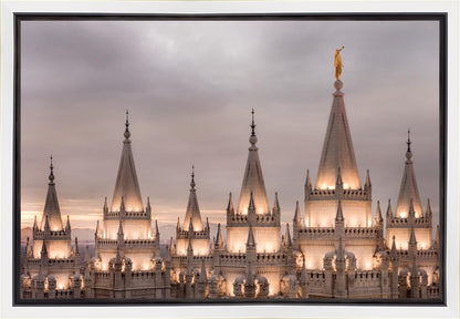 Salt Lake City Temple Rising Ramparts Gallery Wrap