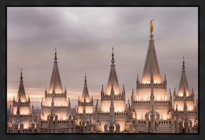 Salt Lake City Temple Rising Ramparts Gallery Wrap