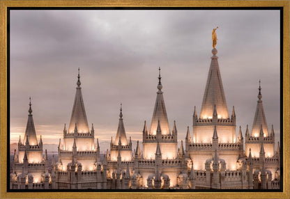 Salt Lake City Temple Rising Ramparts Gallery Wrap